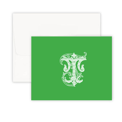 Baroque Monogram Kelly Fold Over Note Card