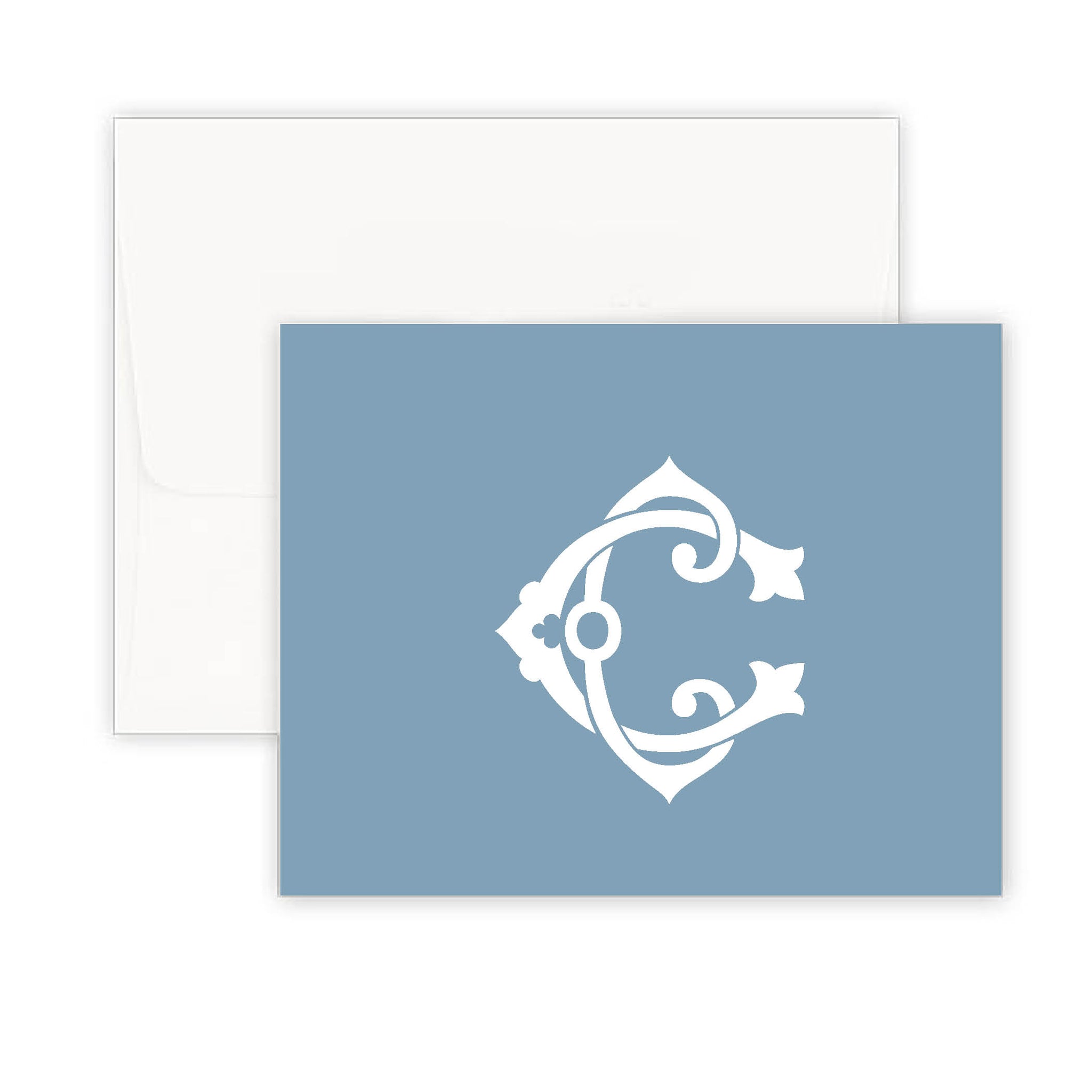 Interlocking Monogram Fresh Air Fold Over Note Card