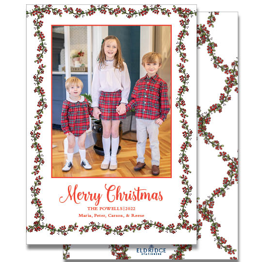 Holly and Ivy Holiday Card