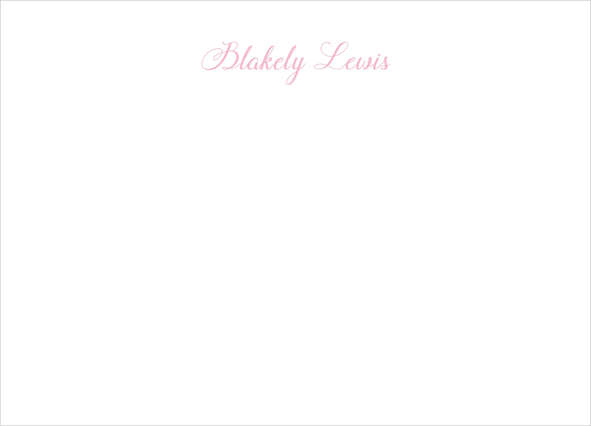 Blakely Personalized Note Cards