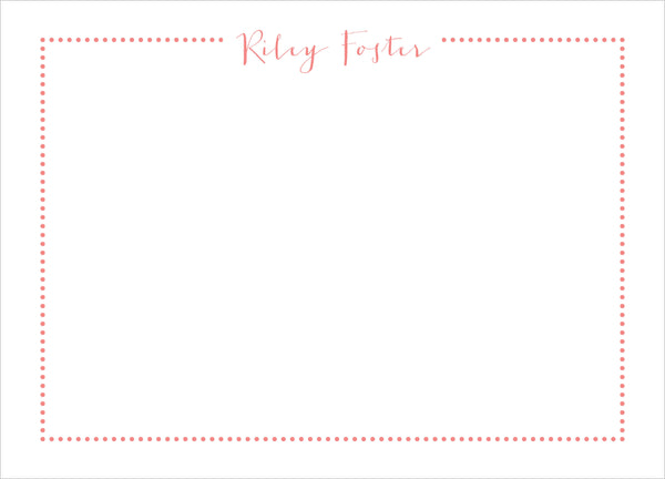 Riley Personalized Note Cards