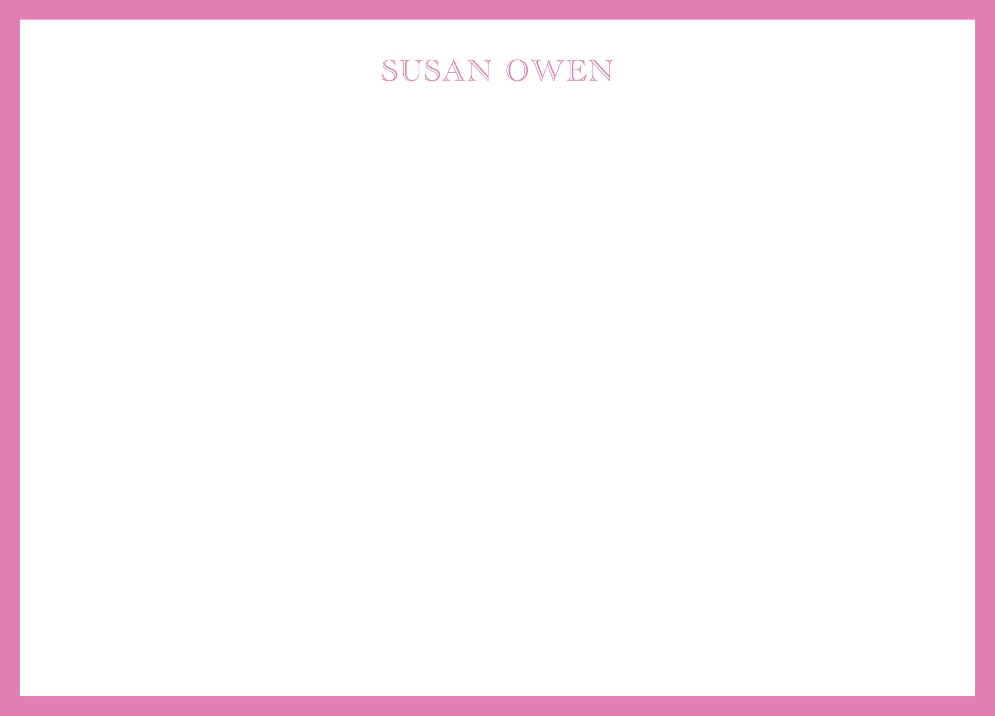 Susan Personalized Note Cards