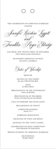 The Jennifer Wedding Program