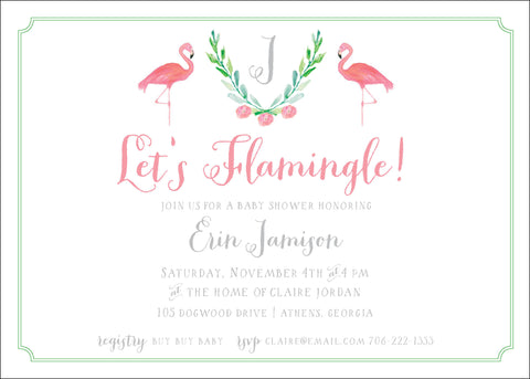 Let's Flamingle Invitation