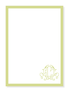 Ginger Monogrammed Notepad