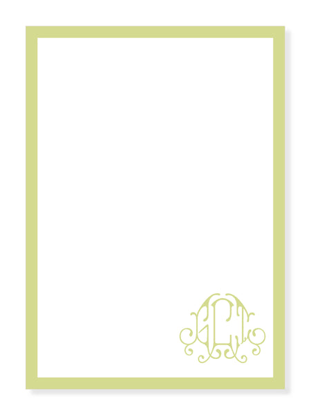 Ginger Monogrammed Notepad