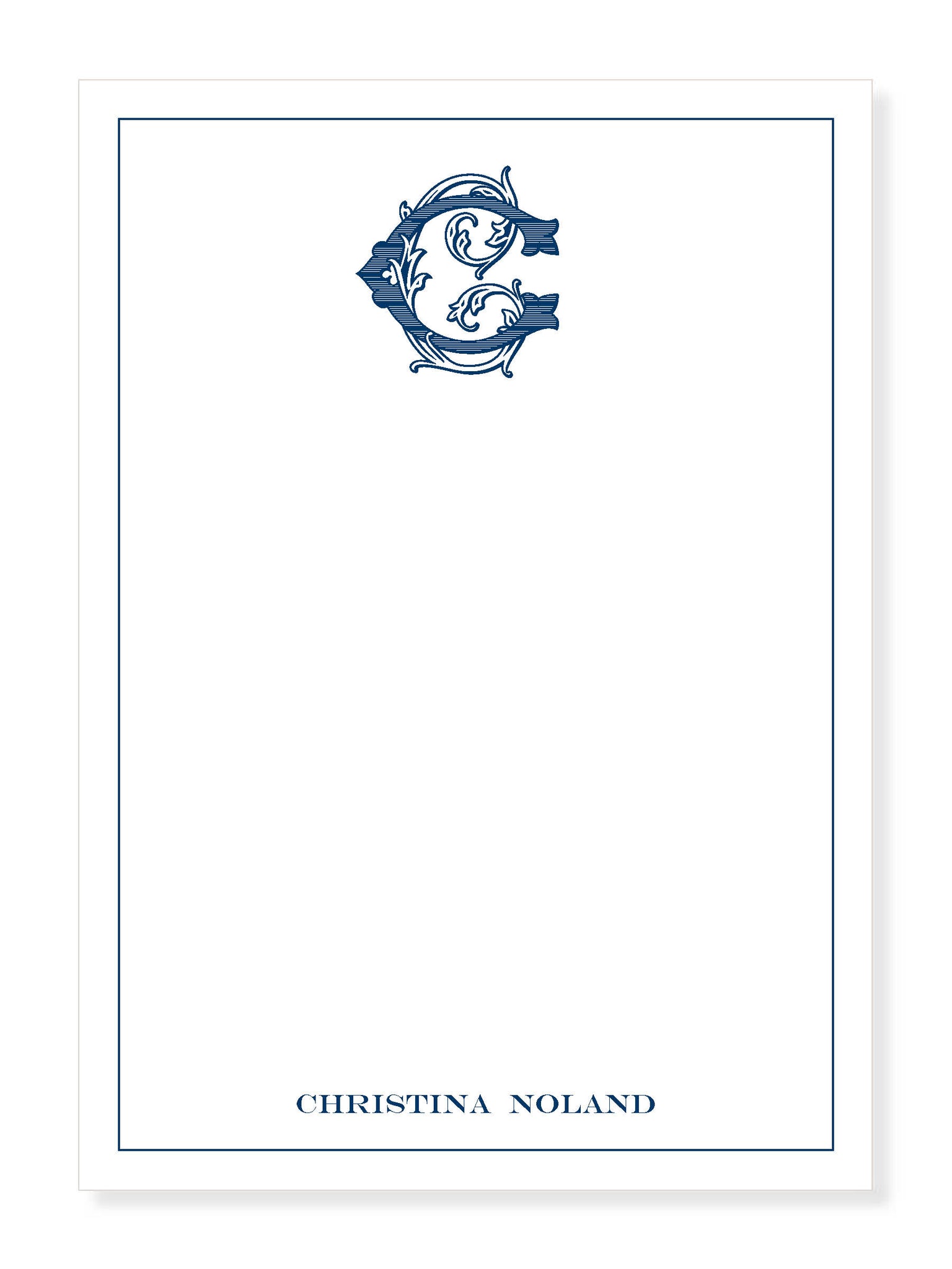 Christina Monogram Notepad