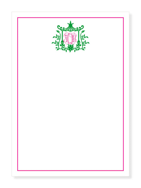 Chinoiserie Monogrammed Notepad