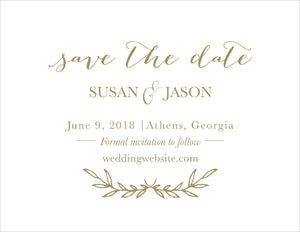 Gold Leaf Save the Date