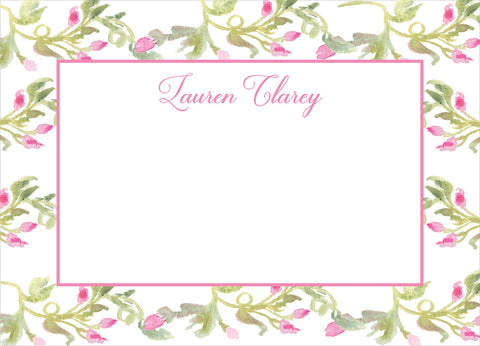 Floral Boarder Note Cards
