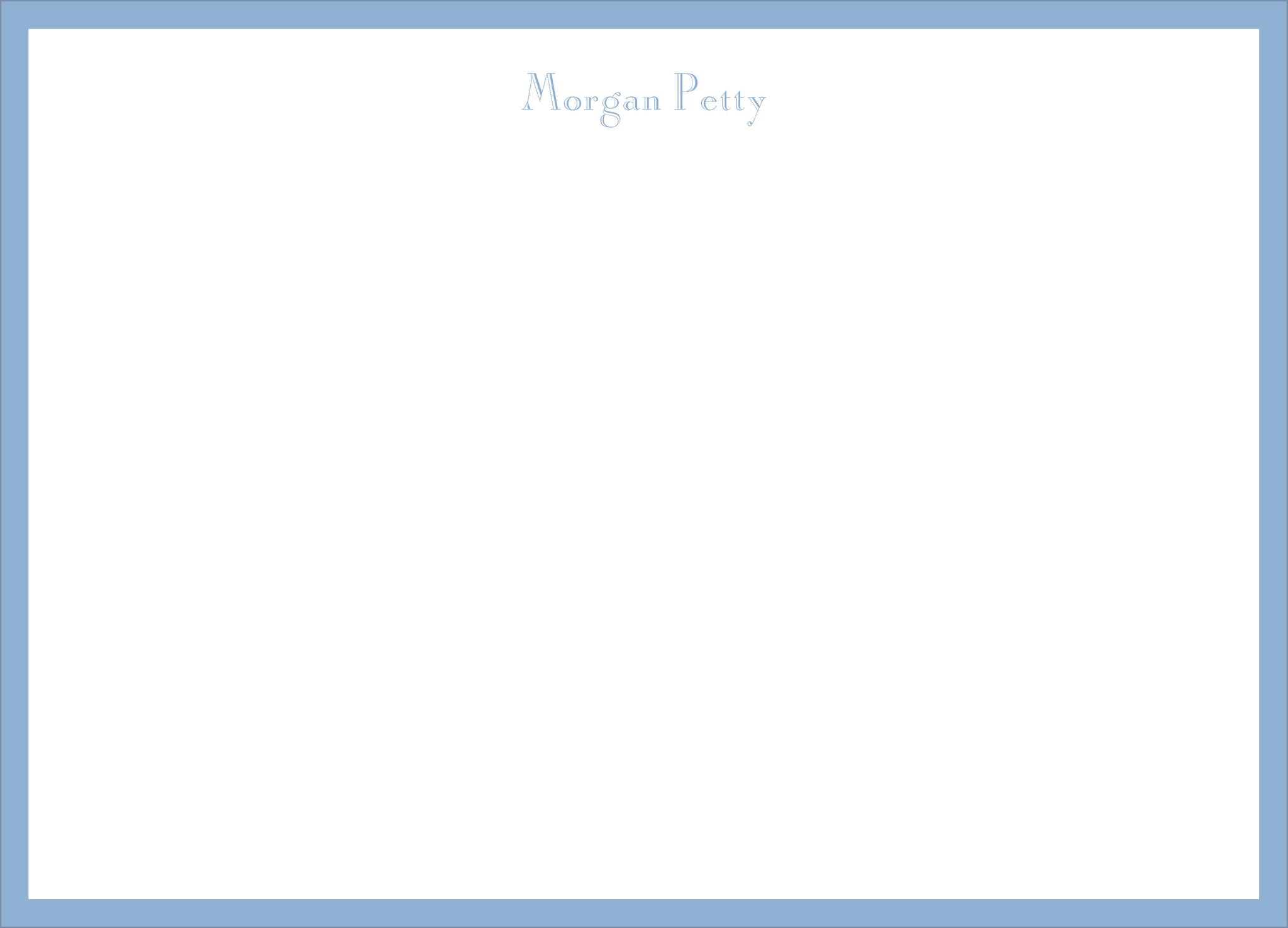 Morgan Personalized Note Cards