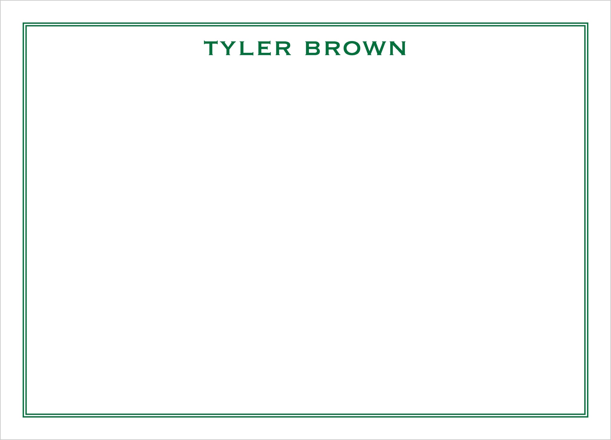 Tyler Personalized Note Cards