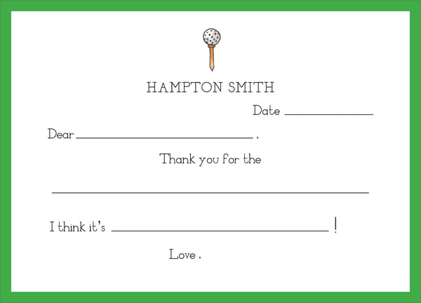 Hampton Thank You Note Cards