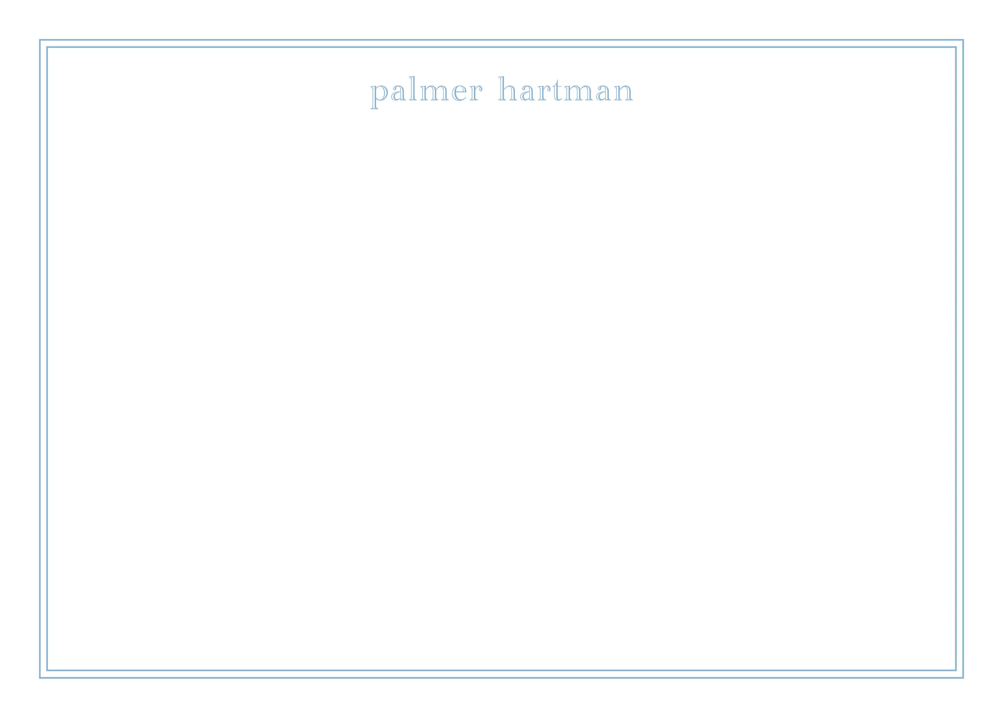 Palmer Personalized Note Cards