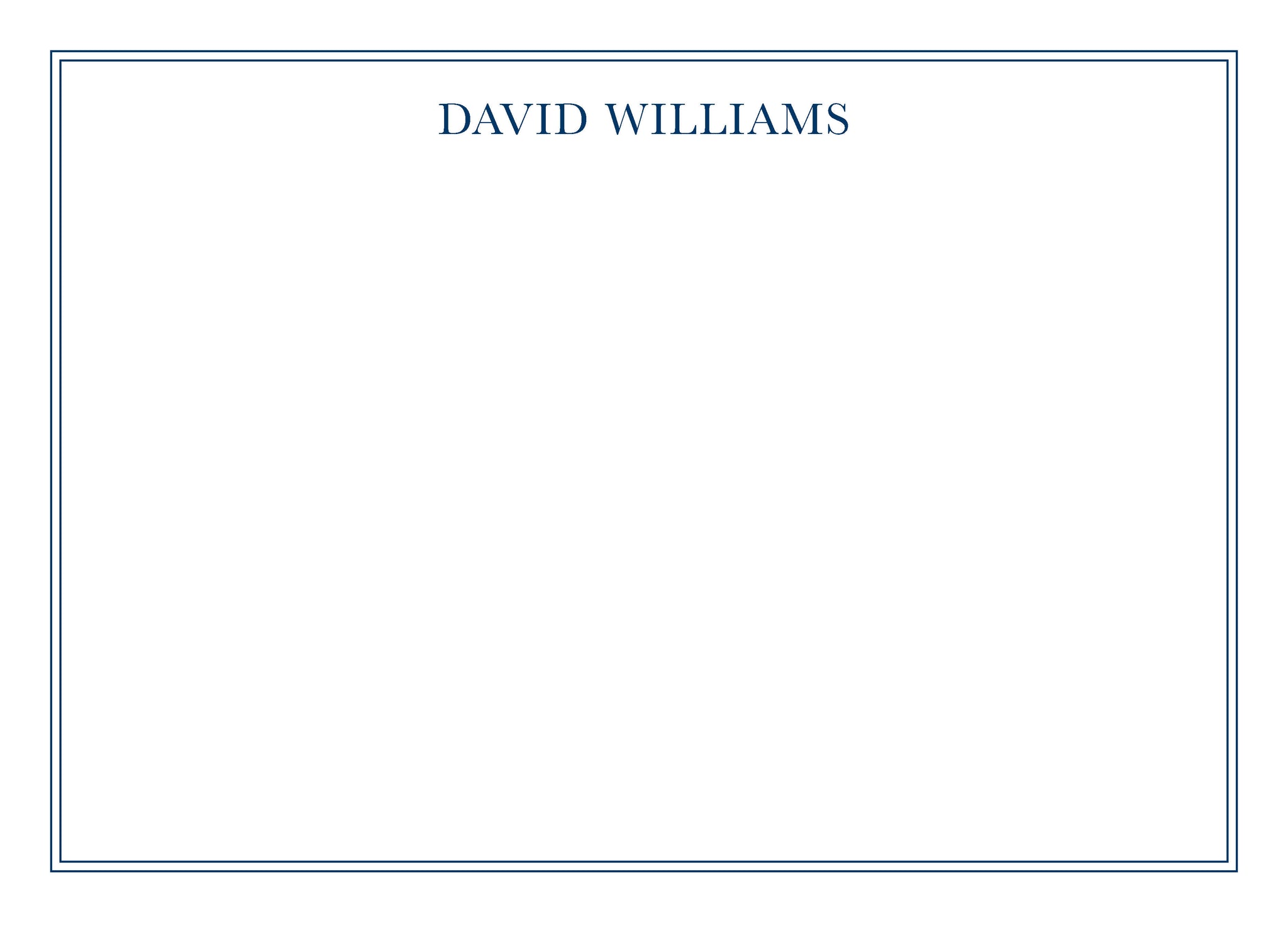 David Personalized Note Cards