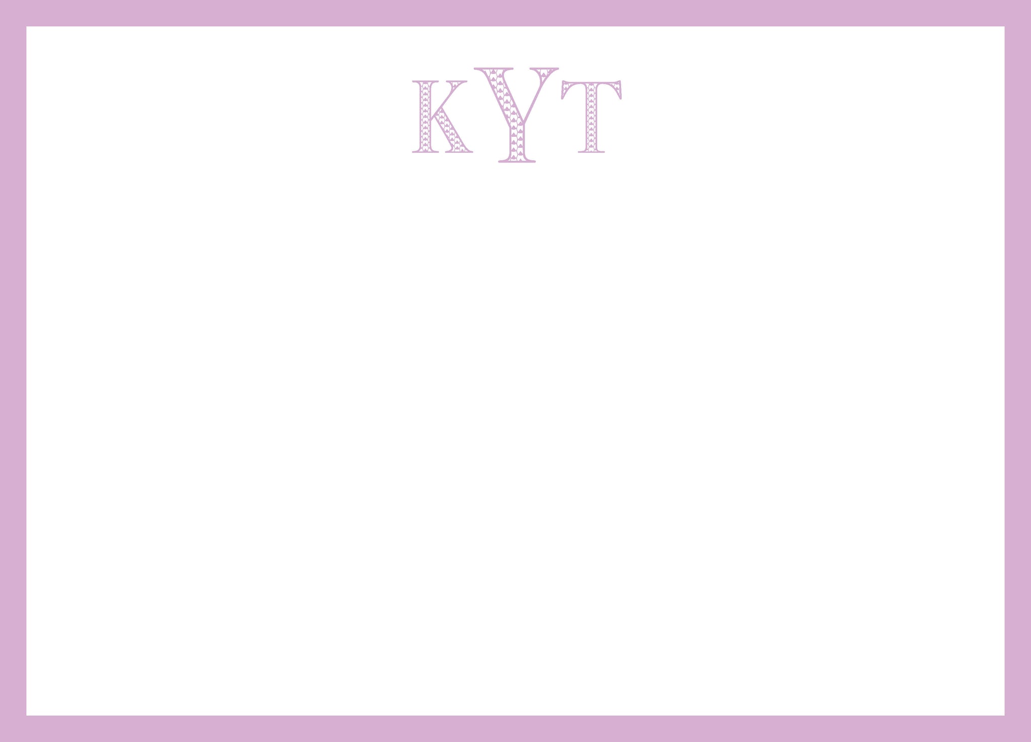 Kennedy Monogram Note Cards