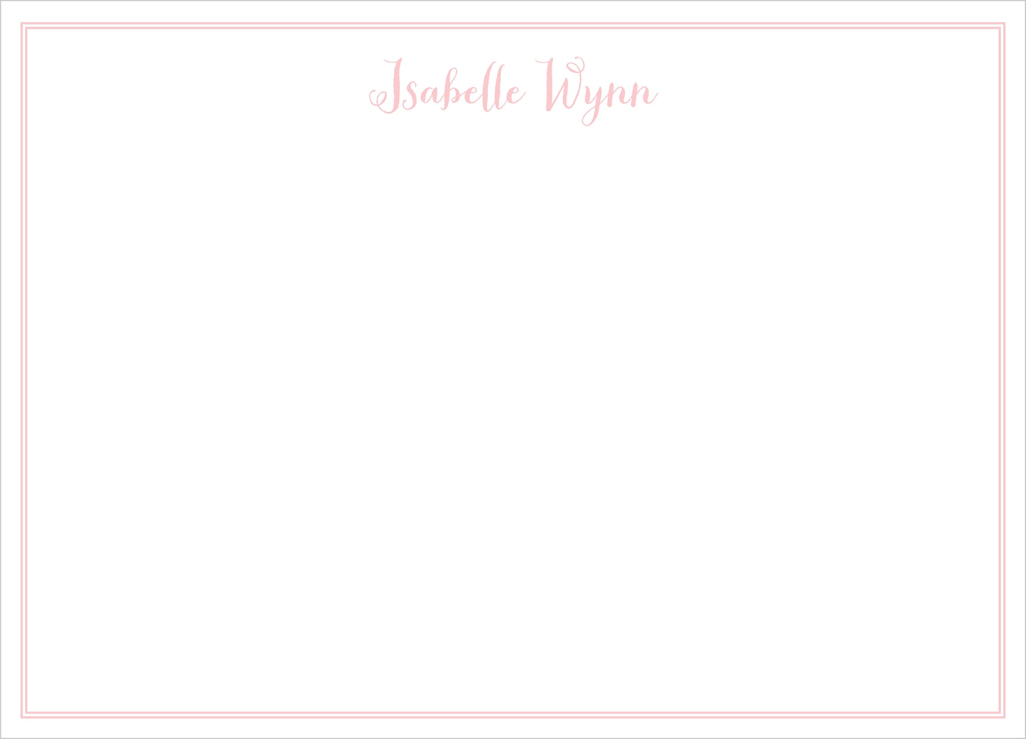 Isabelle Monogram Note Cards