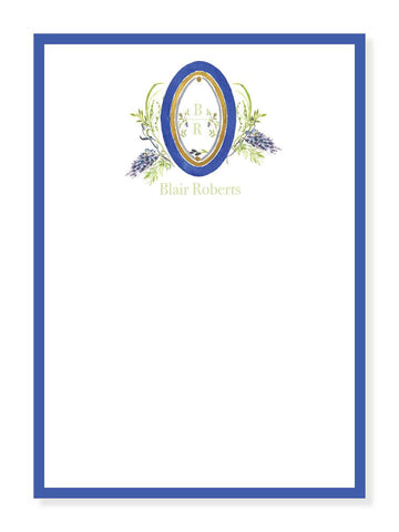 Wysteria and Blue Floral Notepad