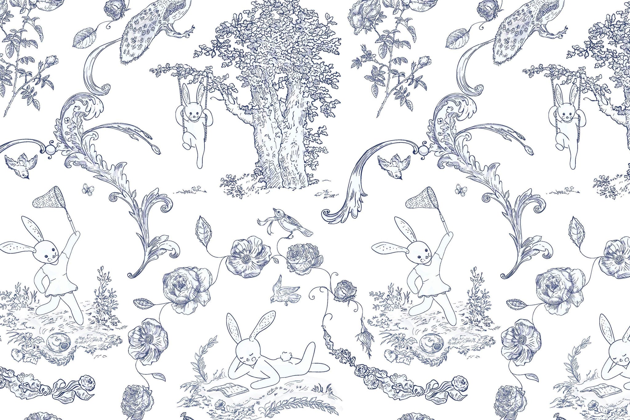 Bunny Toile Placemats