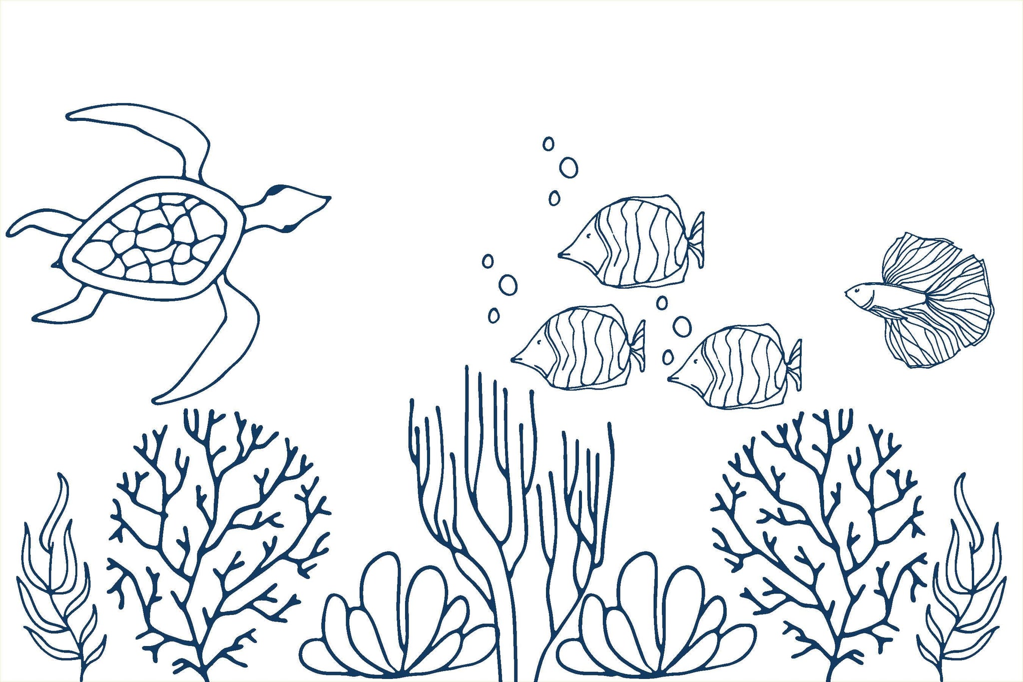 Sea Scapes perfect for Coloring Placemats