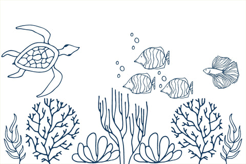 Sea Scapes perfect for Coloring Placemats