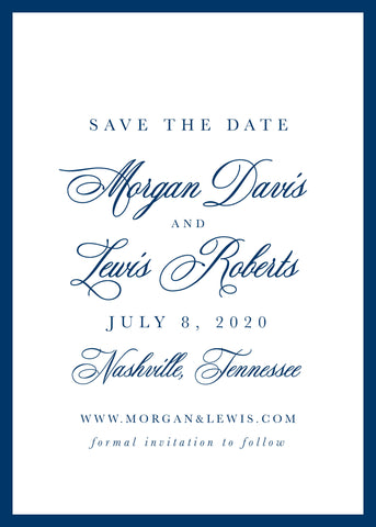 The Morgan Suite Save the Date