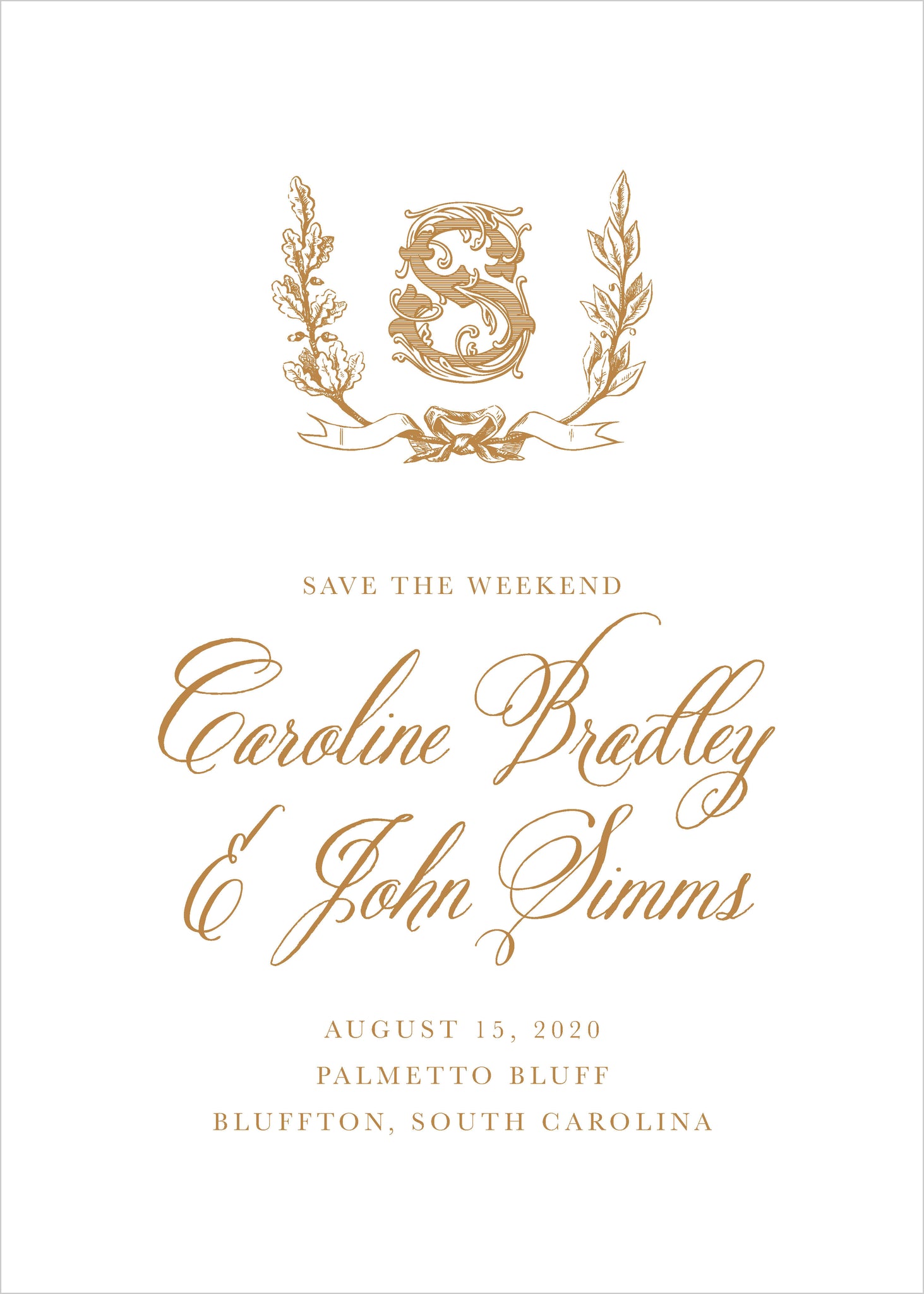 The Caroline Suite Save the Date