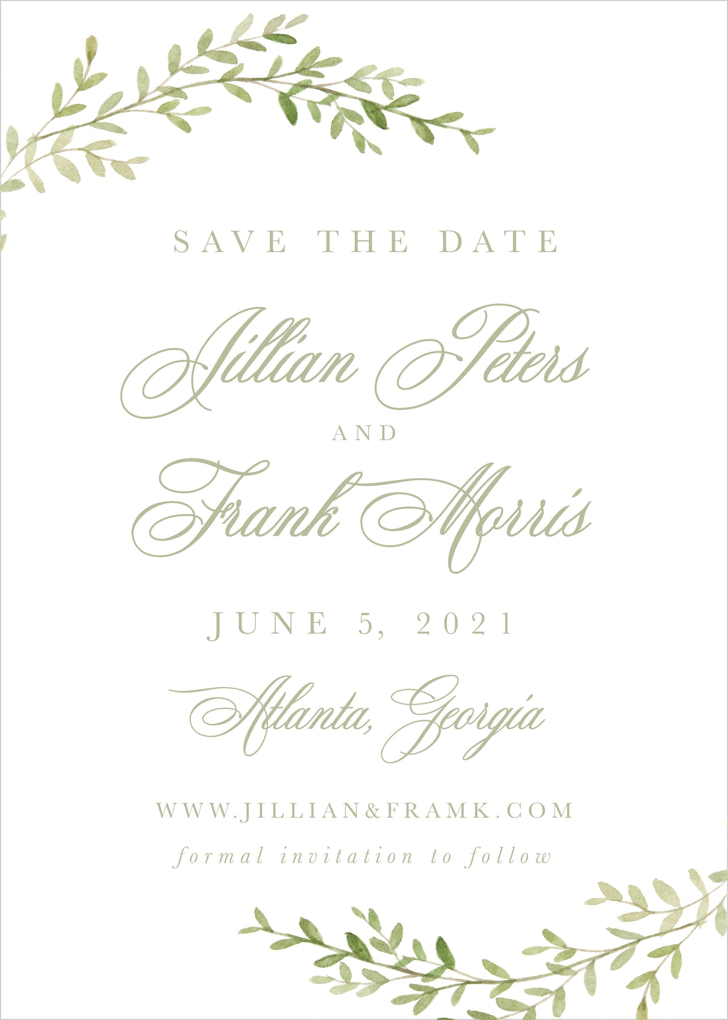 The Jillian Suite Save the Date