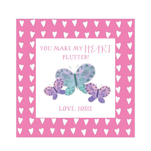 Butterfly Valentine's Tags