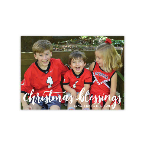Christmas Blessings Holiday Card
