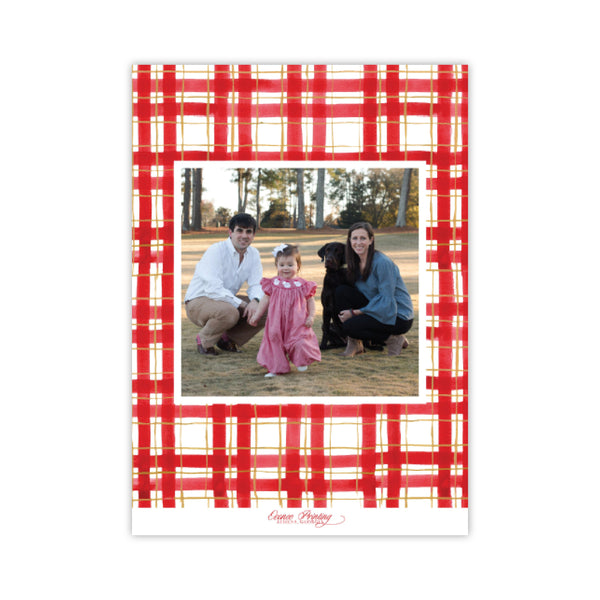 All Around Merry Red Holiday Card