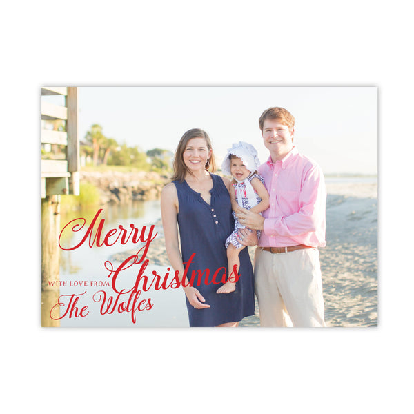 Merry Wishes Christmas Card